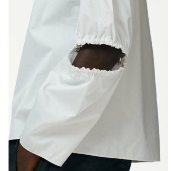 TIBI POPLIN SPLIT SLEEVE TOP SIZE 12 - Picture 3 of 10